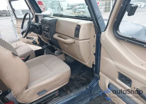 2000 Jeep Wrangler Sport from USA, damaged, VIN 1J4FA49S9YP719506